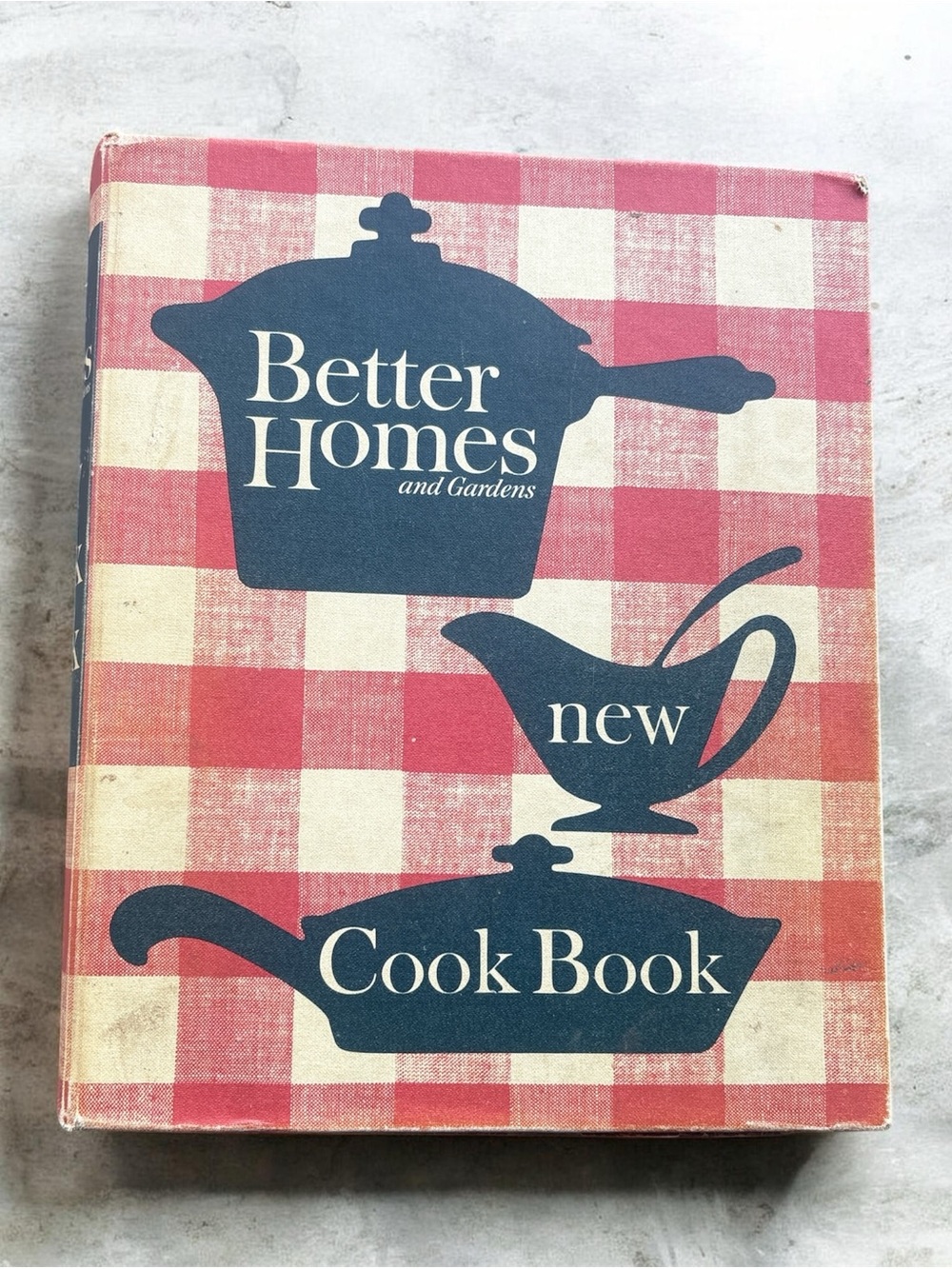 Vintage 1970s Better Homes & Gardens 5 ring binder Gingham + Ephemera